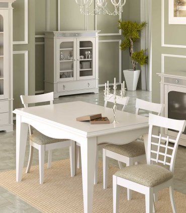 Vitrina salón decorada baja Canday, comedor