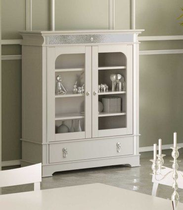 Vitrina salón decorada baja Canday