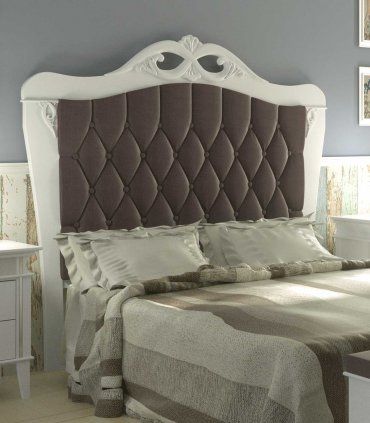 Dormitorio tapizado capitoné Canday, cabecero