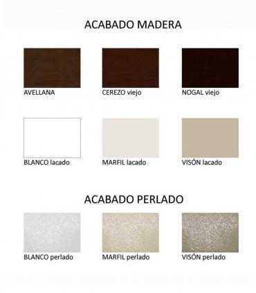 Dormitorio clásico decorado Canday, acabados