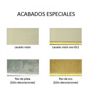 Cabecero clásico Helios, acabados