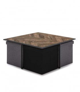 Mesa de salón con taburetes Didio