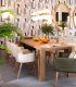 Silla de piel con brazos Saja