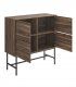 Mueble contenedor de diseño Haluna, abierto