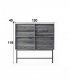 Mueble contenedor de diseño Haluna, medidas