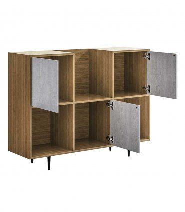 Mueble contenedor moderno Haluna, abierto