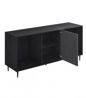 Mueble aparador nórdico Haluna, abierto