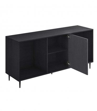 Mueble aparador nórdico Haluna, abierto