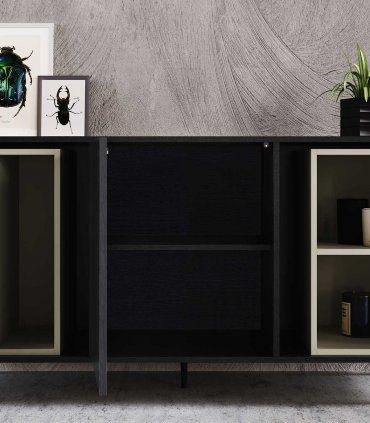 Mueble aparador nórdico Haluna, detalle