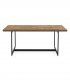 Mesa de comedor de madera y metal Asal