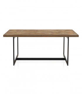 Mesa de comedor de madera y metal Asal