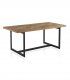 Mesa de comedor de madera y metal Asal
