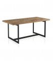 Mesa de comedor de madera y metal Asal