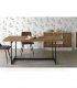 Mesa de comedor de madera y metal Asal