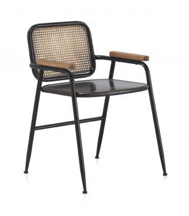 Silla industrial con brazos Águeda
