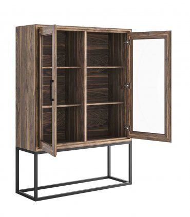 Mueble contenedor moderno Rotan, abierto