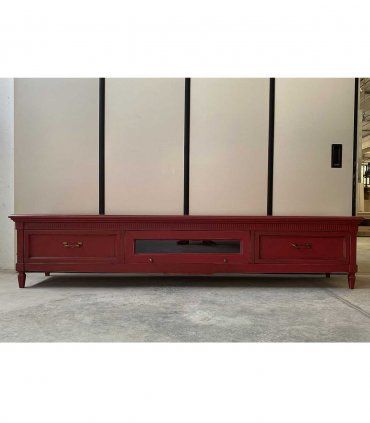 Mueble de Tv clásico Nicosia, rojo como foto