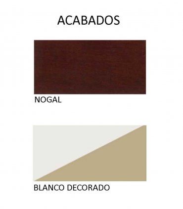 Cómoda clásica Viola, acabados
