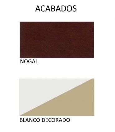 Cómoda secreter clásica Angelica, acabados