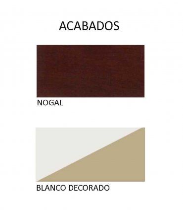 Cómoda clásica Virginia, acabados