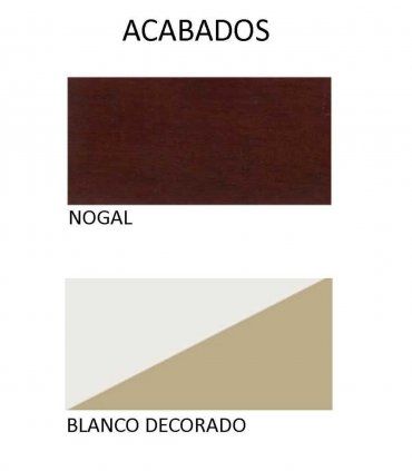 Cómoda secreter clásica Archiela, acabados