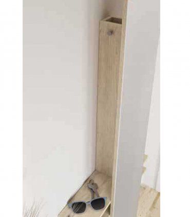 Mueble recibidor con espejo Matian, detalle