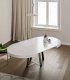 Mesa comedor moderna redonda extensible Popi