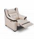 Sillón relax moderno Dave, abierto