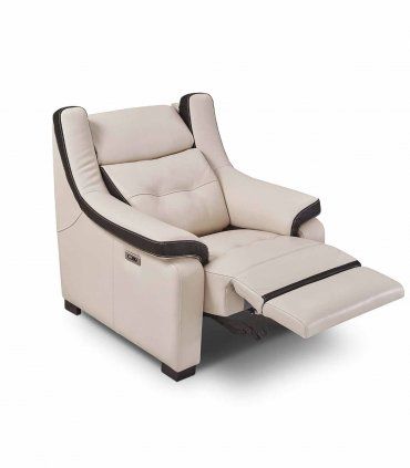 Sillón relax moderno Dave, abierto