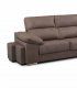 Chaiselongue moderna extrahible Loli, puf