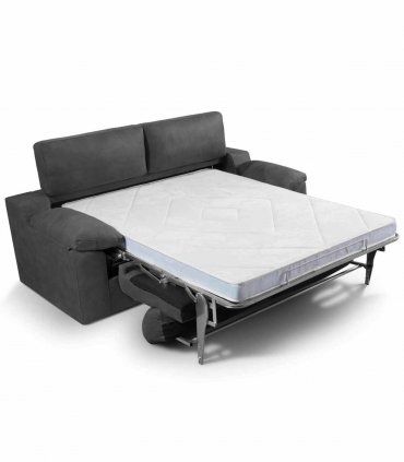 Sofá cama sistema italiano Lucia, abierto