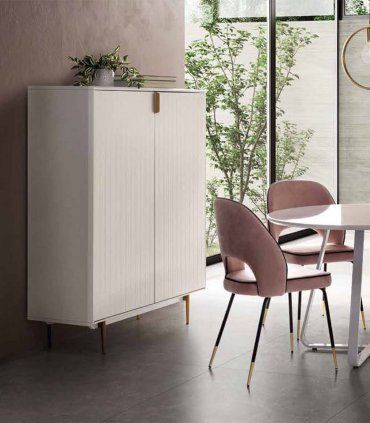 Bodeguero moderno Arrow, blanco