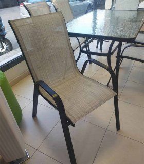 Conjunto de mesa y 6 sillas de terraza Gasco, silla