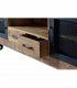 Mesa de televisión industrial con ruedas Copi, detalle cajon
