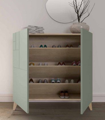Zapatero moderno Chily, abierto verde