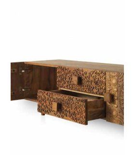 Mueble televisión tallado Yatzil II