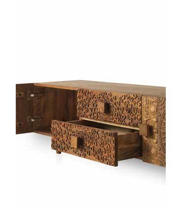 Mueble televisión tallado Yatzil II