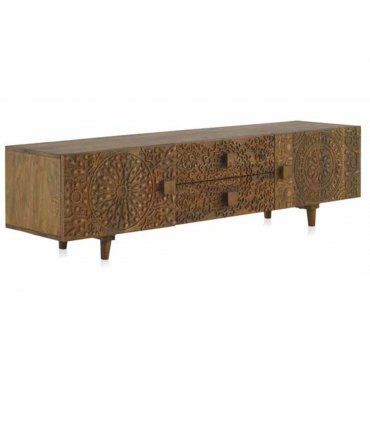 Mueble televisión tallado Yatzil II