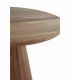 Mesa redonda madera maciza de jambul Bogani, detalle
