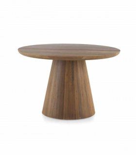 Mesa redonda madera maciza de jambul Bogani