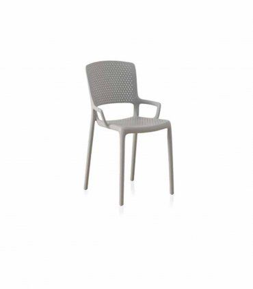 Silla apilable Tandem, gris