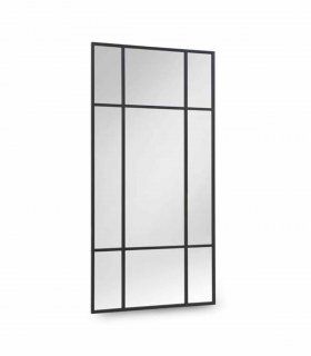 Aparador metálico de 4 puertas Altiro, espejo