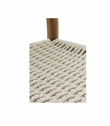 Silla con asiento y respaldo trenzado con cuerda natural Copeta, detalles