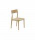Silla con asiento trenzado de cuerda natural Colette de Ámbar Muebles