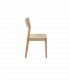 Silla con asiento trenzado de cuerda natural Colette de Ámbar Muebles