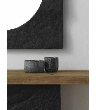Mueble entrada chapado en abeto natural Mofongo, detalle