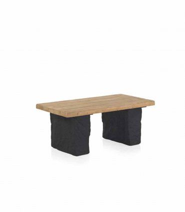 Mesa de centro de chapa de abeto natural Mofongo de Ámbar Muebles