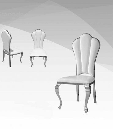 Silla polipiel estructura de acero Zaira