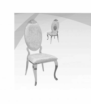 Silla comedor terciopelo estructura metálica Cataleya I