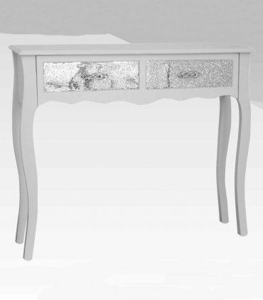 Mesa de entradita Belina, cajón brillantes